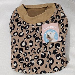 FUAMEY Dog Recovery Suit,Pet Body Suits After Surgery,Lepard Printed Spay Suit